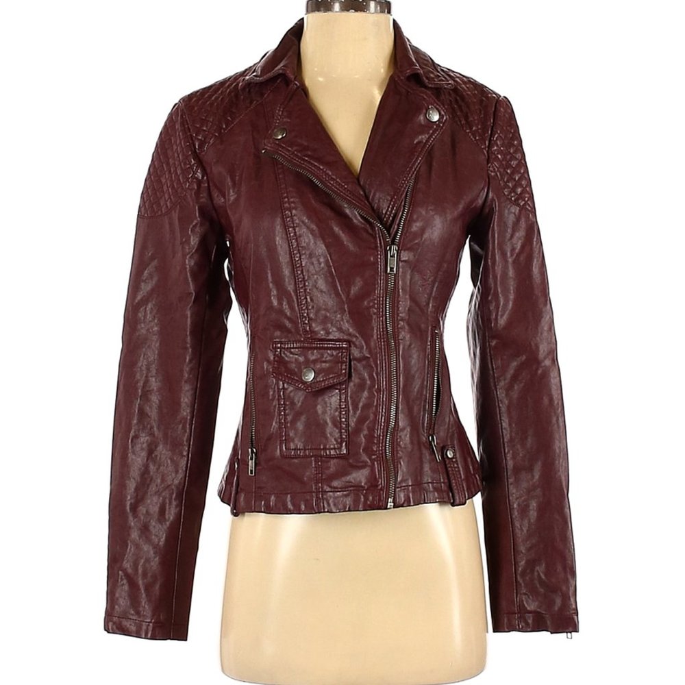 Tommy Hilfiger Faux Leather Jacket - XS